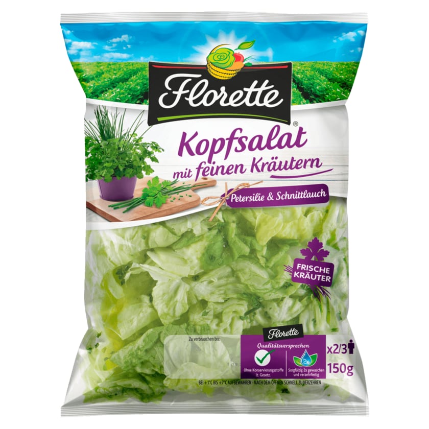 Florette Kopfsalat mit Kräutern 150g